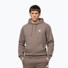 Férfi pulóver Pitbull Nugget Small Logo Hooded brown savana