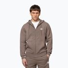 Férfi pulóver Pitbull Nugget Small Logo Hooded Zip brown savana