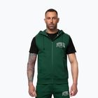 Férfi pulóver Pitbull Badger Hooded Vest Zip hunter green