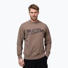 Férfi pulóver Pitbull MC Crewneck Sweatshirt brown savana