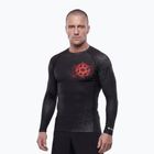 Férfi hosszú ujjú rashguard Pitbull Ray Rashguard fluo/red