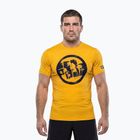 Férfi póló Pitbull Palms mesh yellow logo