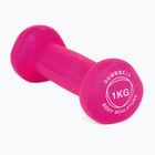 Gumizott kézi súlyzó Body Sculpture BW 513 z PVC 1 kg pink