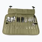 Evőeszköz készlet OFFLANDER Camping Cutlery Set with Case green