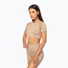 Női edzős top Carpatree Vibe Seamless bézs melange