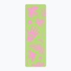 Jóga/fitness szőnyeg FORCEBAND Energy Pistachio 4 mm pisztácia/rózsaszín