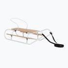 Fém szánkók HUMBAKA with backrest and footrests white
