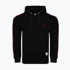 Férfi pulóver Octagon Stripe Hoodie black/red