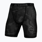 Férfi kompressziós rövidnadrág Octagon Camo Night fekete