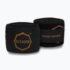 Boxkesztyű kötések Octagon Fightgear Supreme Printed 500 cm black/gold