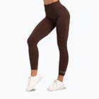 Női leggings Gym Glamour push up csokoládé barna 370