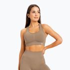 Női edzőmelltartó Gym Glamour push up nude bézs 320