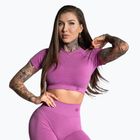 Női edzőpóló Gym Glamour Seamless Rashguard rózsaszín edzőpóló