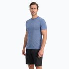 Férfi WOOLCANO Merino 100% TEE0546 kék technikai póló