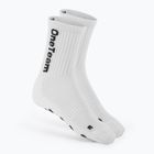 Gyerek focizokni OneTeam Precision Grip non-slip 2-pack white