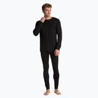 WOOLCANO Merino férfi termikus alsónemű szett SET0540 fekete