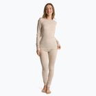 Női WOOLCANO Merino 100% SET0543 thermo fehérnemű szett bézs