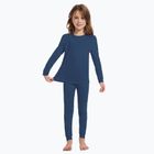Gyermek termikus fehérnemű szett WOOLCANO Merino 100% SET0683 tengerészkék