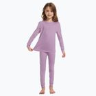 Gyermek termikus fehérnemű szett WOOLCANO Merino 100% SET0683 lila