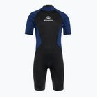 Férfi úszóruha AQUASTIC Wavey 2 mm fekete/kék