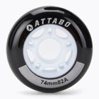 Görkorcsolya kerék ATTABO Wheels 74 mm 4 db fekete