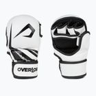Overlord grappling kesztyű Sparring MMA természetes bőr fehér 101003-W/M