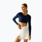 Női jóga felső JoyInMe Core Crop Top dark navy