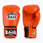 RAJA BOXING Single Standard valódi bőrből készült narancssárga bokszkesztyű