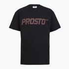 Férfi PROSTO Big Logo mosott fekete póló