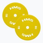PE olimpiai súly HMS TPP01 2 x 1,5 kg sárga