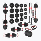HMS SGN130 Pro Set 6W1 30kg súlyok fekete/piros