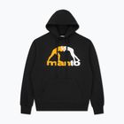 Férfi pulóver MANTO Logo Hoody fekete