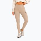 Női edzőleggingsek Octagon Legion Ribber beige