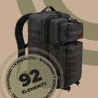 Vészhelyzeti hátizsák TACTICPACK Operative black