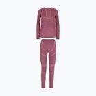 Női thermo fehérnemű szett Viking Lan Pro claret/light pink