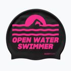 BuddySwim OWS szilikon úszósapka fekete / rózsaszín
