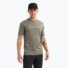 Férfi póló Arc'teryx Ionia Merino Wool Arc'Word Logo forage