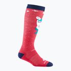 Gyerek sízokni Darn Tough Magic Mountain OTC Midweight with Cushion w/ Padded Shin raspberry