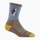 Női zokni Darn Tough Critter Club Micro Crew Cushion barna