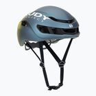 Kerékpáros sisak Rudy Project Nytron blue avio/apple green metal matte