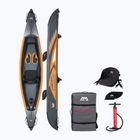 Nagynyomású felfújható kajak 1 személyes 12'4″ AquaMarina Tomahawk szürke Air-K 375