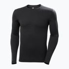 Férfi Helly Hansen Lifa Merino Midweight Crew thermo hosszú ujjú fekete