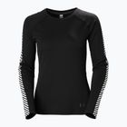 Női hőaktív pulóver Helly Hansen Lifa Active Stripe Crew fekete