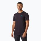 Férfi Helly Hansen Nord Graphic fekete szőlő póló