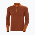 Férfi Termoaktiv pulóver Helly Hansen Lifa Merino Midweight 1/2 Zip iron oxide