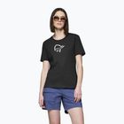 Női póló NORRONA Cotton Viking caviar black