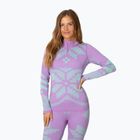 Női Termoaktiv pulóver KARI TRAA Faith Half Zip violet