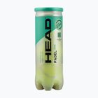 HEAD Padel One S padel labdák 3 db. sárga