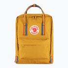 Fjällräven Kanken Rainbow 16 l okkersárga/szivárvány mintás városi hátizsák