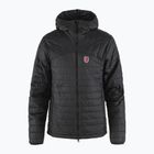 Férfi Fjällräven Expedition X-Lätt Hoodie pehelypaplan kabát fekete